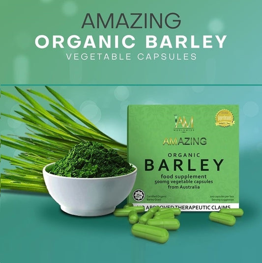 Amazing Pure Organic Barley Capsules (1 Box)