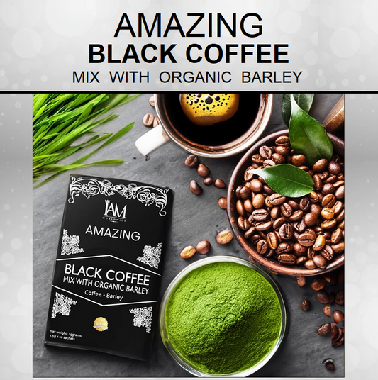 Amazing Black Coffee Mix with Organic Barley (1 Box)