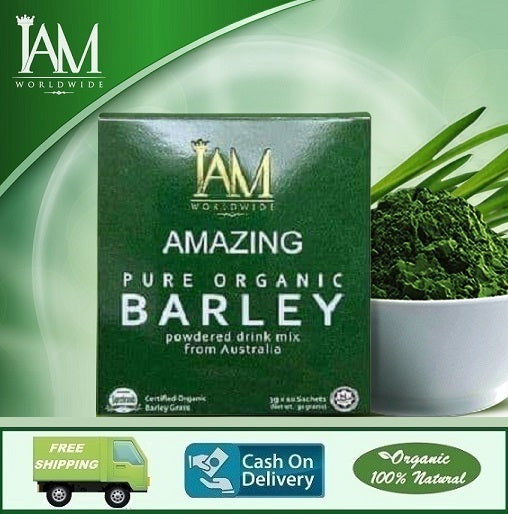 Amazing Pure Organic Barley Powdered Drink Mix   (1 Box)