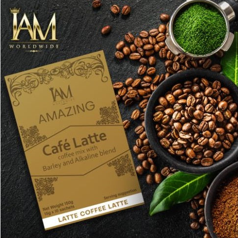 Amazing Cafe Latte with Barley, Alkaline and Stevia (1 Box)