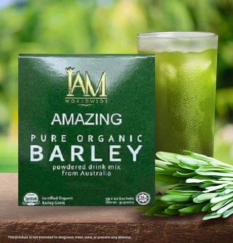 Amazing Pure Organic Barley Powdered Drink Mix   (1 Box)