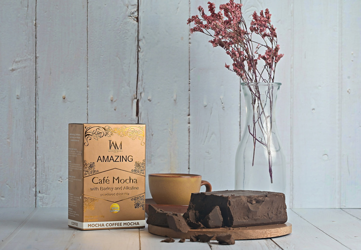 Amazing Cafe Mocha with Barley, Alkaline and Stevia (1 Box)