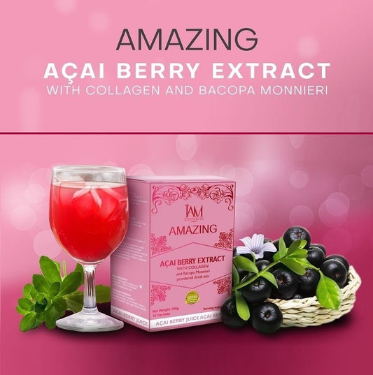 Amazing Acai Berry Extract with Collagen and Bacopa Monnieri  (1Box)