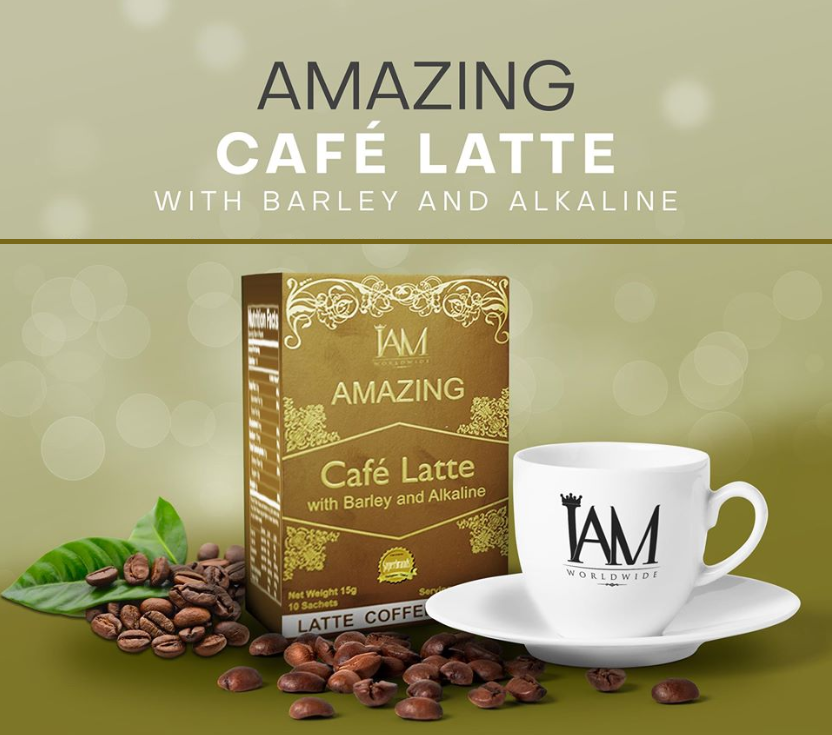 Amazing Cafe Latte with Barley, Alkaline and Stevia (1 Box)