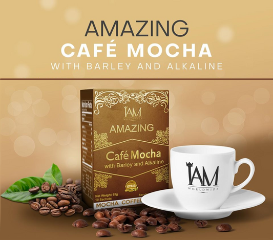 Amazing Cafe Mocha with Barley, Alkaline and Stevia (1 Box)