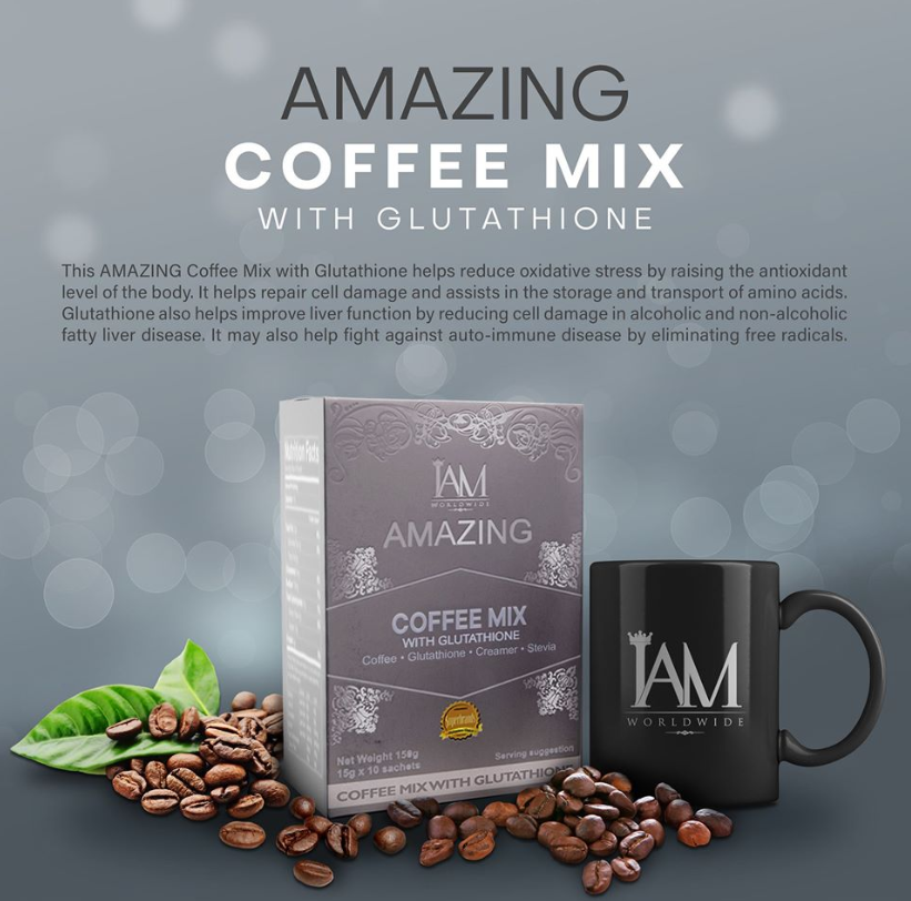 Amazing Coffee Mix with Glutathione (1 Box)